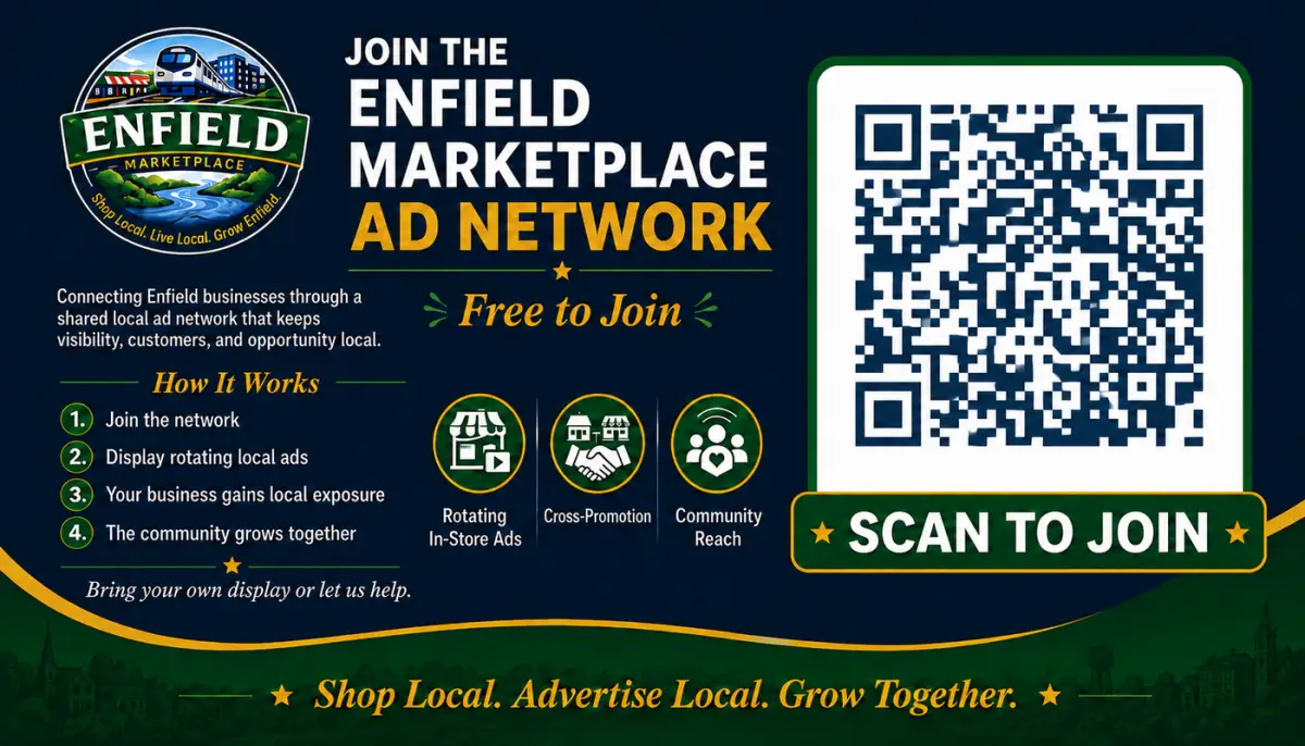 Join the Enfield Marketplace Ad Network — free to join, shop local, advertise local, grow together